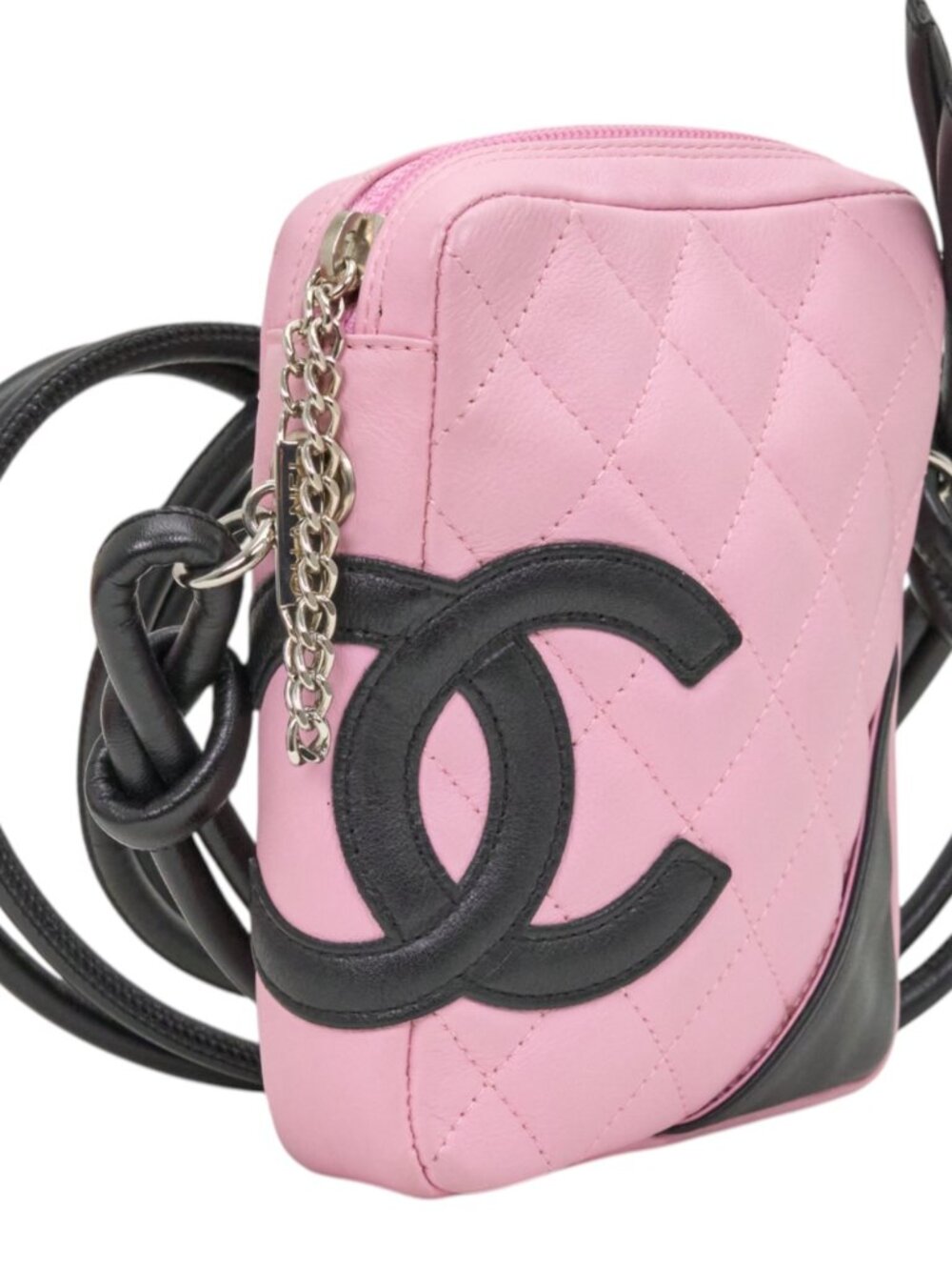 Chanel Pink Quilted Leather Cambon Crossbody